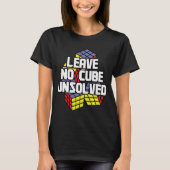 No Cube離れ Unresolved Speed Cubing Math Tシャツ (正面)