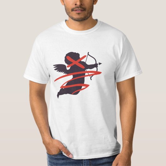 No Cupid Anti Valentine´s day Shirt Tシャツ (正面)