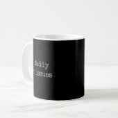 No Daddy Just Issues Father引用文パパのジョーク コーヒーマグカップ (正面左)