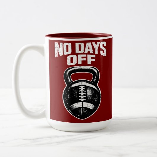 No Days Off Football ツートーンマグカップ (左)