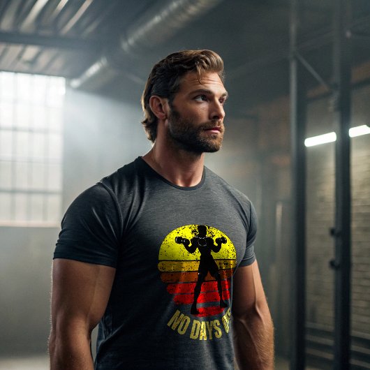 No Days Off Gym T-Shirt | Alpha Warrior Workout  トライブレンドＴシャツ