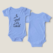 No Death Only Rebirth, Blue Shirt Stylish Text (デザイン正面&裏面)