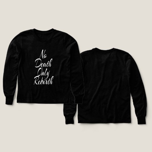 No Death Only Rebirth BOYS BELLA+CANVAS LONGSLEEVE (デザイン 正面＆背面)