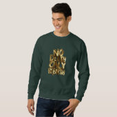 No Death Only Rebirth, Mens Green Sweatshirt  スウェットシャツ (正面フル)