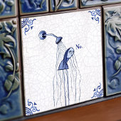 No Delft Blue Dutch Style  タイル