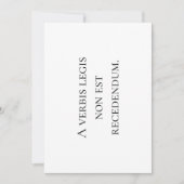 No Departing From the Words of the Law. Note Card サンキューカード (正面)