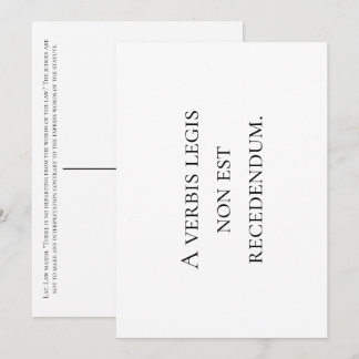 No Departing From the Words of the Law. Note Card サンキューカード