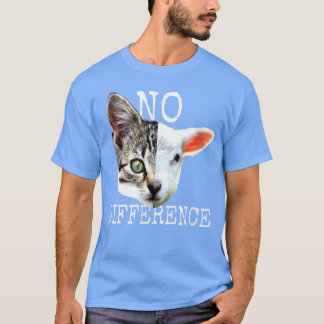 No Differencesビーガンことわざベジタリアンベジラム Tシャツ
