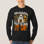 No Diggity Bout To Bag It Up Cute Ghost Halloween  Tシャツ (正面)