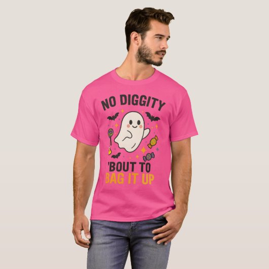 No Diggity Bout To Bag It Up Tシャツ (正面フル)