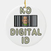 No Digital ID セラミックオーナメント (裏面)