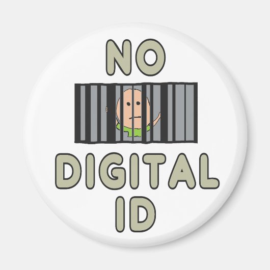 No Digital ID マグネット (正面)