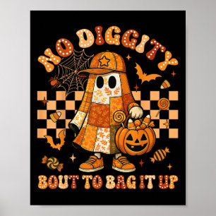 No Digityの取り組みバッグそれをアップ幽霊カボチャPatchwo ポスター