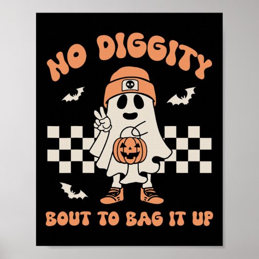 No DigityバッグItアップ幽霊ハロウィーンの子供 ポスター (正面)