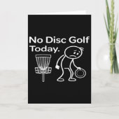 No Disc Golf Today, Discgolf Lover, Disc Golf Dad, カード (正面)