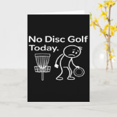 No Disc Golf Today, Discgolf Lover, Disc Golf Dad, カード (黄色い花)