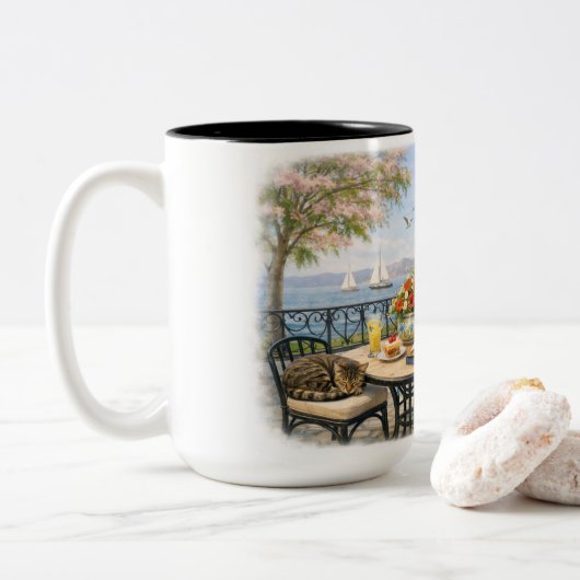 No disturbances, please! ツートーンマグカップ (ドーナツ)