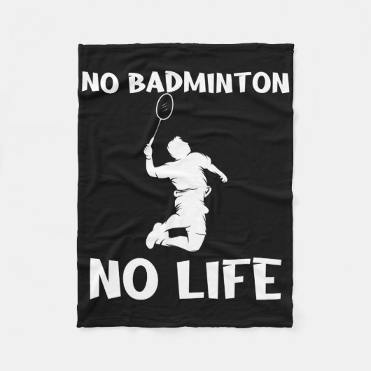No Dminton No Life Shuttles フリースブランケット (正面)