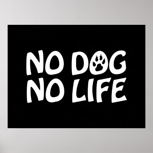 NO DOG NO LIFEポスター ポスター (正面)