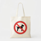 No Dogs Sign Tote Bag トートバッグ (正面)