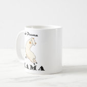 No Drama Lama funny  Kaffeetasse コーヒーマグカップ (正面左)