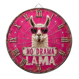 No Drama Llama Funny Pink ダーツボード