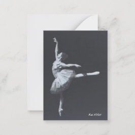 No Drama, Only Freedom, Ballerina Bookmark ノートカード