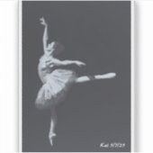 No Drama, Only Freedom, Black & White Ballerina シール (正面)