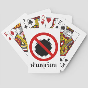 NO Durian Fruit ⚠タイ語スクリプトサイン⚠ トランプ