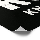 No Easy Rounds MMA Motivation Poster ポスター (角)