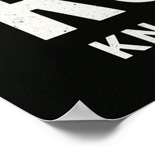 No Easy Rounds MMA Motivation Poster ポスター (角)