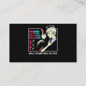 No Endアニメ衣料マンガアートコスプレオタクギフト 名刺 (正面)