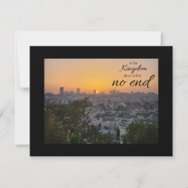 No End to His Kingdom Flat Note Card ノートカード