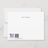 No End to His Kingdom Flat Note Card ノートカード (裏面)