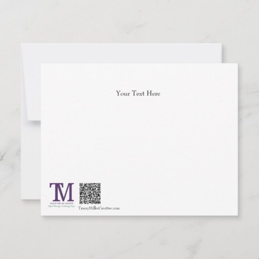 No End to His Kingdom Flat Note Card ノートカード (裏面)