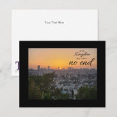 No End to His Kingdom Flat Note Card ノートカード (正面/裏面)