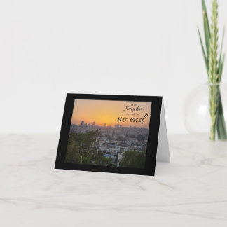 No End to His Kingdom Folded Note Card ノートカード