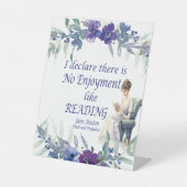 No enjoy Like読's引用文Tabletop Sign 台座サイン (正面)