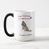 “No es drama… es que te amo” 🐶💛 モーフィングマグカップ (左)