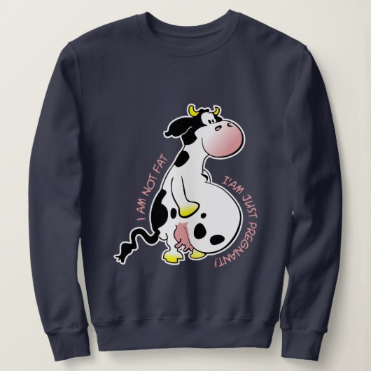 No estoy gorda, solo estoy embarazada スウェットシャツ (デザイン正面)
