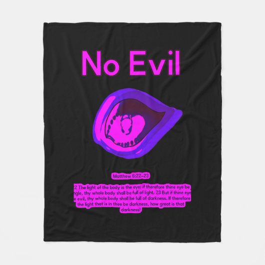 No Evil - City Jamz - Fleece Blanket フリースブランケット (正面)