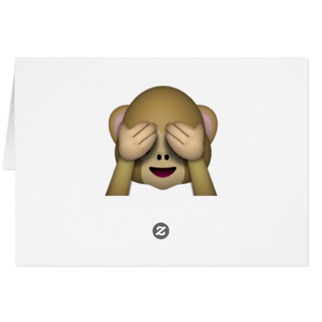 No Evil Monkeyを見る – 絵文字 (裏面横)