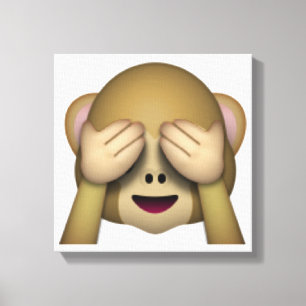 No Evil Monkeyを見る – 絵文字 キャンバスプリント