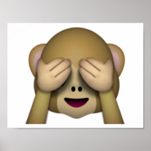 No Evil Monkeyを見る – 絵文字 ポスター