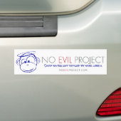 No Evil Projectバンパーステッカー バンパーステッカー (車上)