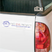 No Evil Projectバンパーステッカー バンパーステッカー (トラック上)