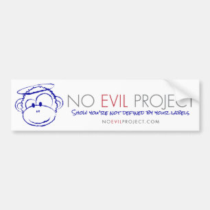 No Evil Projectバンパーステッカー バンパーステッカー
