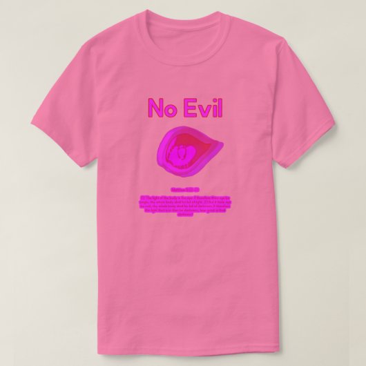 No Evil - Tahitian Sunset Logo-  T-Shirt Tシャツ (デザイン正面)