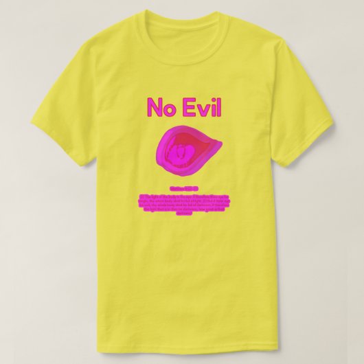 No Evil - Tahitian Sunset Logo-  T-Shirt Tシャツ (デザイン正面)