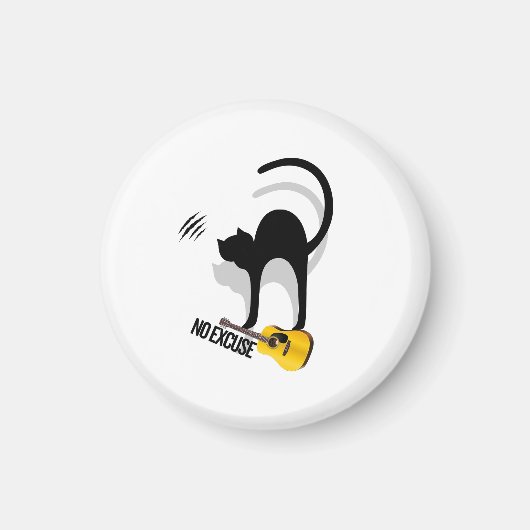 No Excuse Cat Magnets マグネット (正面)